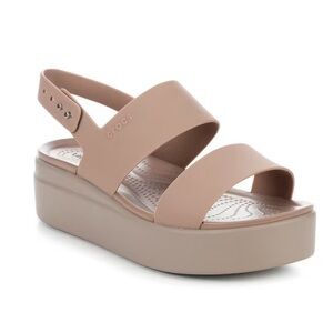 WOMEN'S CROCS BROOKLYN LOW WEDGE SANDALS